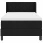 vidaXL Letto a molle con testiera Nero 90 x 200 cm Tessuto e Schiuma vidaXL Letto a molle con testiera Nero 90 x 200 cm Tessuto e Schiuma