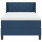 vidaXL Letto a box con materasso - Blu - 100 x 200 cm - Tessuto