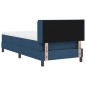 vidaXL Letto a box con materasso - Blu - 100 x 200 cm - Tessuto