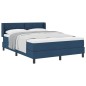 vidaXL Letto Box Spring con Materasso - Blu 140 x 190 cm, Tessuto vidaXL Letto Box Spring con Materasso - Blu 140 x 190 cm, Tessuto