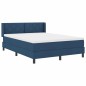 vidaXL Letto Box Spring con Materasso - Blu 140 x 190 cm, Tessuto vidaXL Letto Box Spring con Materasso - Blu 140 x 190 cm, Tessuto