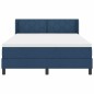 vidaXL Letto Box Spring con Materasso - Blu 140 x 190 cm, Tessuto vidaXL Letto Box Spring con Materasso - Blu 140 x 190 cm, Tessuto