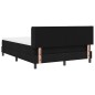 vidaXL Letto a molle con testiera Nero 140 x 200 cm Tessuto e Schiuma vidaXL Letto a molle con testiera Nero 140 x 200 cm Tessuto e Schiuma