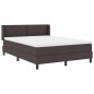 vidaXL Letto a molle Marrone Scuro 160 x 200 cm Tessuto e Schiuma vidaXL Letto a molle Marrone Scuro 160 x 200 cm Tessuto e Schiuma