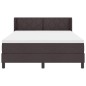 vidaXL Letto a molle Marrone Scuro 160 x 200 cm Tessuto e Schiuma vidaXL Letto a molle Marrone Scuro 160 x 200 cm Tessuto e Schiuma