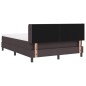 vidaXL Letto a molle Marrone Scuro 160 x 200 cm Tessuto e Schiuma vidaXL Letto a molle Marrone Scuro 160 x 200 cm Tessuto e Schiuma