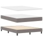 vidaXL Letto Box Spring con materasso tortora - 160 x 200 cm in tessuto