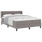 vidaXL Letto Box Spring con materasso tortora - 160 x 200 cm in tessuto