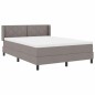 vidaXL Letto Box Spring con materasso tortora - 160 x 200 cm in tessuto