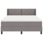 vidaXL Letto Box Spring con materasso tortora - 160 x 200 cm in tessuto