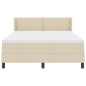 vidaXL Letto a Rete con Materasso in Crema, 160 x 200 cm - Tessuto. vidaXL Letto a Rete con Materasso in Crema, 160 x 200 cm - Tessuto.