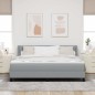 vidaXL Letto con contenitore e materasso, grigio chiaro, 180 x 200 cm, tessuto