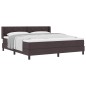 vidaXL Letto a molle Marrone Scuro 180 x 200 cm Tessuto e Schiuma