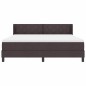 vidaXL Letto a molle Marrone Scuro 180 x 200 cm Tessuto e Schiuma