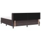vidaXL Letto a molle Marrone Scuro 180 x 200 cm Tessuto e Schiuma