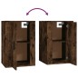 Set Mobili Porta TV 3 pz Rovere Fumo in Legno Multistrato Set Mobili Porta TV 3 pz Rovere Fumo in Legno Multistrato