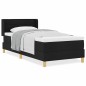 vidaXL Letto a molle Nero e Bianco e Nero 100 x 200 cm Tessuto vidaXL Letto a molle Nero e Bianco e Nero 100 x 200 cm Tessuto
