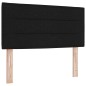 vidaXL Letto a molle Nero e Bianco e Nero 100 x 200 cm Tessuto vidaXL Letto a molle Nero e Bianco e Nero 100 x 200 cm Tessuto