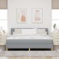 vidaXL Letto a Molle con Materasso Grigio Chiaro, 180 x 200 cm, Tessuto vidaXL Letto a Molle con Materasso Grigio Chiaro, 180 x 200 cm, Tessuto