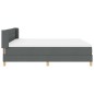 vidaXL Letto Box Spring con Materasso, Grigio Scuro, 180 x 200 cm, Tessuto vidaXL Letto Box Spring con Materasso, Grigio Scuro, 180 x 200 cm, Tessuto