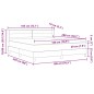 vidaXL Letto Box Spring con Materasso, Grigio Scuro, 180 x 200 cm, Tessuto vidaXL Letto Box Spring con Materasso, Grigio Scuro, 180 x 200 cm, Tessuto