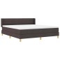 vidaXL Letto a molle Marrone scuro e Bianco 180 x 200 cm Poliestere vidaXL Letto a molle Marrone scuro e Bianco 180 x 200 cm Poliestere
