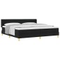 vidaXL Letto a molle Nero e Bianco e Nero 200 x 200 cm Schiuma