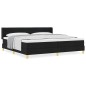 vidaXL Letto a molle Nero e Bianco e Nero 200 x 200 cm Schiuma