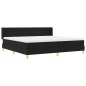 vidaXL Letto a molle Nero e Bianco e Nero 200 x 200 cm Schiuma