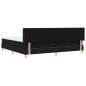 vidaXL Letto a molle Nero e Bianco e Nero 200 x 200 cm Schiuma