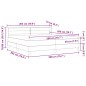 vidaXL Letto Box Spring vitaXL con materasso, crema, 200 x 200 cm, tessuto. vidaXL Letto Box Spring vitaXL con materasso, crema, 200 x 200 cm, tessuto.