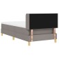 vidaXL Letto a Castelletto con Materasso Tortora, 80 x 200 cm, Tessuto vidaXL Letto a Castelletto con Materasso Tortora, 80 x 200 cm, Tessuto