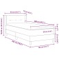 vidaXL Letto a Castelletto con Materasso Tortora, 80 x 200 cm, Tessuto vidaXL Letto a Castelletto con Materasso Tortora, 80 x 200 cm, Tessuto