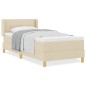 vidaXL Letto Box Spring con Materasso in Crema, 80 x 200 cm vidaXL Letto Box Spring con Materasso in Crema, 80 x 200 cm
