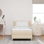 vidaXL Letto Box Spring con Materasso in Crema, 80 x 200 cm vidaXL Letto Box Spring con Materasso in Crema, 80 x 200 cm