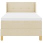 vidaXL Letto Box Spring con Materasso in Crema, 80 x 200 cm vidaXL Letto Box Spring con Materasso in Crema, 80 x 200 cm