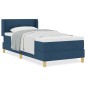 vidaXL Letto con Box Spring e Materasso Blu, 80 x 200 cm, Rivestito in tessuto