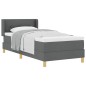 vidaXL Letto con contenitore e materasso – Grigio scuro, 100x200 cm, Tessuto vidaXL Letto con contenitore e materasso – Grigio scuro, 100x200 cm, Tessuto