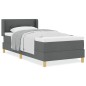vidaXL Letto con contenitore e materasso – Grigio scuro, 100x200 cm, Tessuto vidaXL Letto con contenitore e materasso – Grigio scuro, 100x200 cm, Tessuto