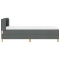 vidaXL Letto con contenitore e materasso – Grigio scuro, 100x200 cm, Tessuto vidaXL Letto con contenitore e materasso – Grigio scuro, 100x200 cm, Tessuto