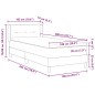 vidaXL Letto con contenitore e materasso – Grigio scuro, 100x200 cm, Tessuto vidaXL Letto con contenitore e materasso – Grigio scuro, 100x200 cm, Tessuto
