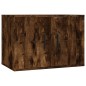 Set Mobili Porta TV 3 pz Rovere Fumo in Legno Multistrato Set Mobili Porta TV 3 pz Rovere Fumo in Legno Multistrato