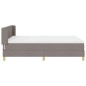 vidaXL Letto Box Spring con Materasso Tortora - 140 x 200 cm, Tessuto.