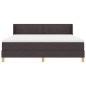 vidaXL Letto a molle Marrone scuro e Bianco 180 x 200 cm Poliestere