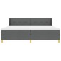 vidaXL Letto a box con materasso grigio scuro, 200 x 200 cm in tessuto vidaXL Letto a box con materasso grigio scuro, 200 x 200 cm in tessuto