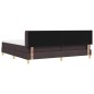 vidaXL Letto a molle con testiera Marrone scuro 200 x 200 cm legno vidaXL Letto a molle con testiera Marrone scuro 200 x 200 cm legno