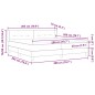 vidaXL Letto Box Spring con Materasso Blu, 200 x 200 cm, Tessuto vidaXL Letto Box Spring con Materasso Blu, 200 x 200 cm, Tessuto
