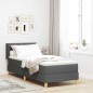 vidaXL Letto Box Spring con materasso - Grigio scuro, 80x200 cm, tessuto vidaXL Letto Box Spring con materasso - Grigio scuro, 80x200 cm, tessuto