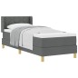 vidaXL Letto Box Spring con materasso - Grigio scuro, 80x200 cm, tessuto vidaXL Letto Box Spring con materasso - Grigio scuro, 80x200 cm, tessuto