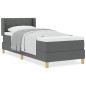 vidaXL Letto Box Spring con materasso - Grigio scuro, 80x200 cm, tessuto vidaXL Letto Box Spring con materasso - Grigio scuro, 80x200 cm, tessuto